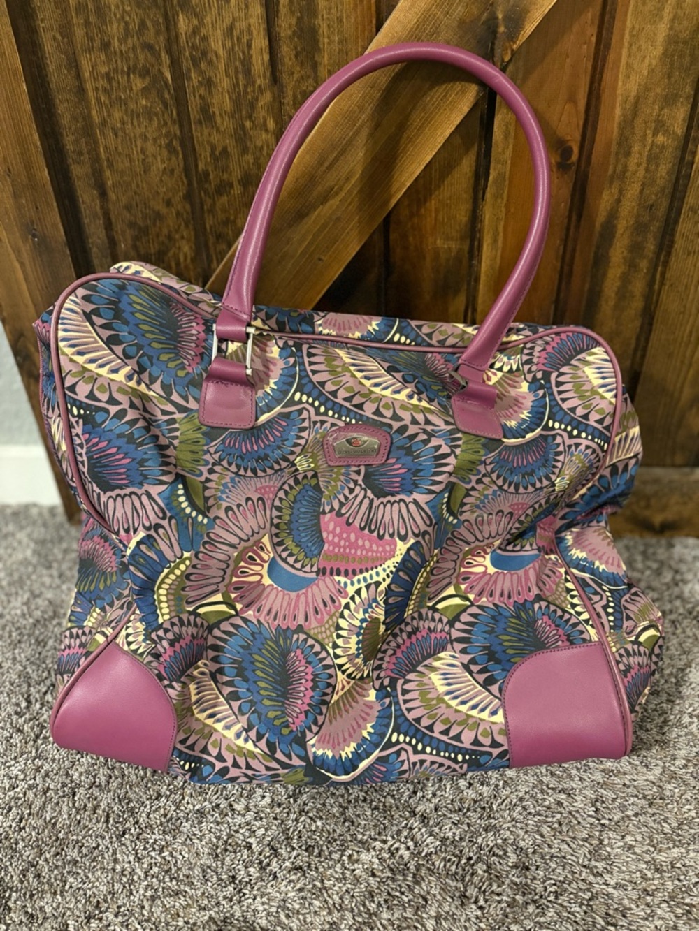 Gloria Vanderbilt Floral Weekender Bag
